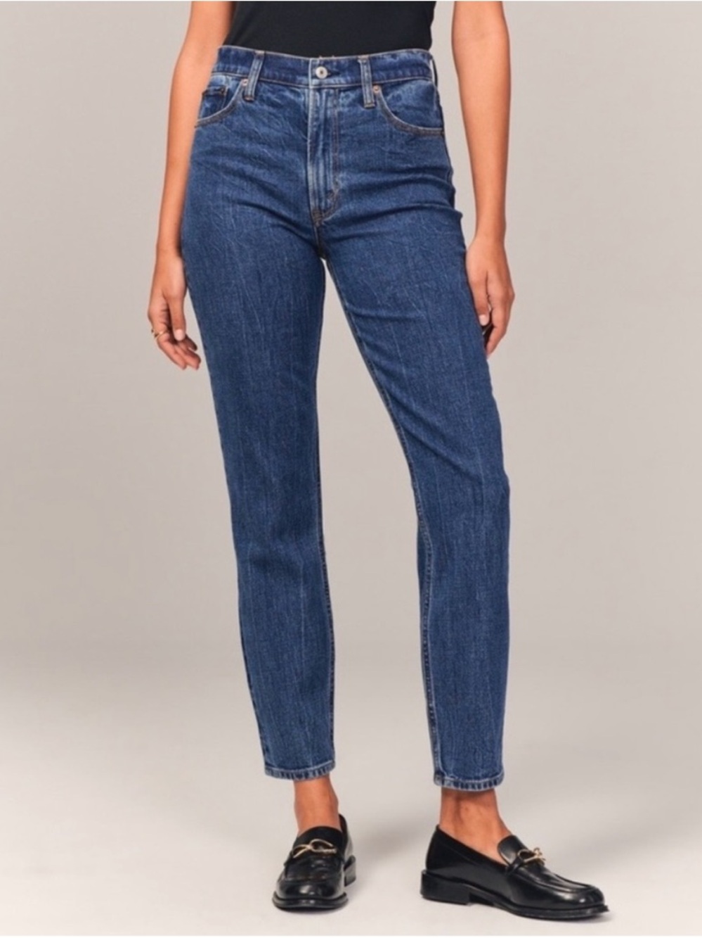 Abercrombie & Fitch The Mom High Rise Relaxed Denim Jeans 29/8